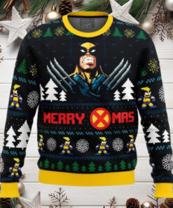 Santa Claws Wolverine Marvel Anime Ugly Christmas Sweater