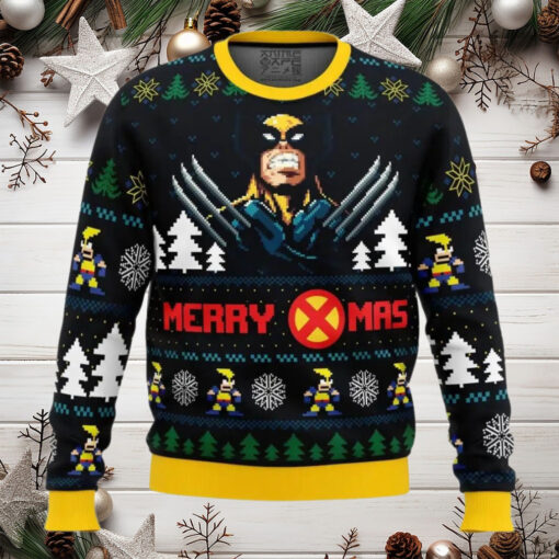 Santa Claws Wolverine Marvel Anime Ugly Christmas Sweater