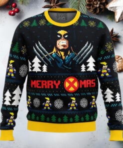 Santa Claws Wolverine Marvel Anime Ugly Christmas Sweater