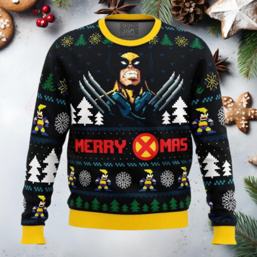 Santa Claws Wolverine Marvel Anime Ugly Christmas Sweater