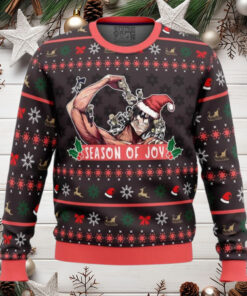 Season Of Joy Attack On Titan Anime Ugly Christmas Sweater