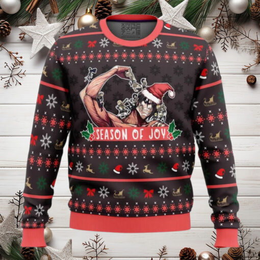 Season Of Joy Attack On Titan Anime Ugly Christmas Sweater