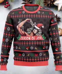 Season Of Joy Attack On Titan Anime Ugly Christmas Sweater