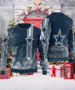 Smoke Graphic Dallas Cowboys Ugly Sweater Christmas Sweater Dallas Cowboys