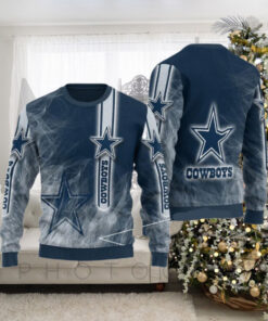 Smoke Graphic Dallas Cowboys Ugly Sweater Christmas Sweater Dallas Cowboys