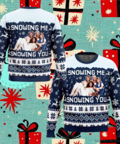 Snowing Me Snowing You ABBA Ugly Christmas Sweater 2024 Unisex Sweater Xmas