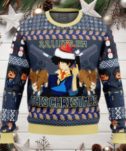 Spike Spiegel Cowboy Bebop Anime Ugly Christmas Sweater