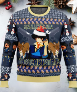 Spike Spiegel Cowboy Bebop Anime Ugly Christmas Sweater