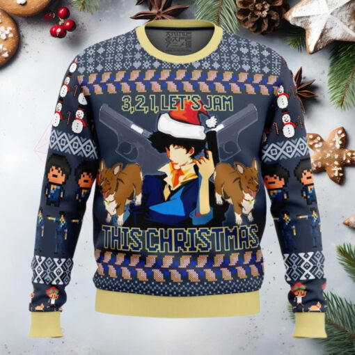 Spike Spiegel Cowboy Bebop Anime Ugly Christmas Sweater