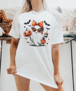 Spook tacular Ghost Trick or Treat Tee for Girls shirt