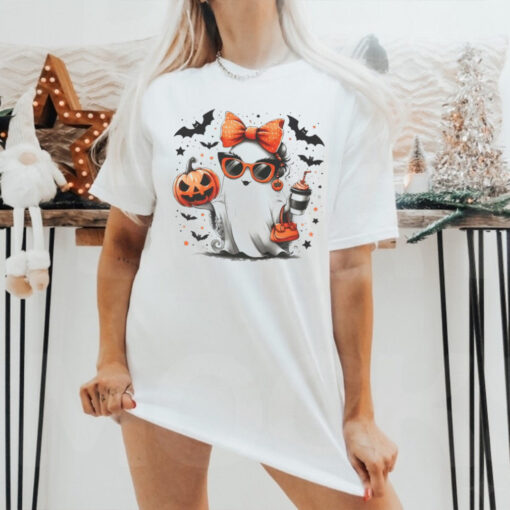 Spook tacular Ghost Trick or Treat Tee for Girls shirt