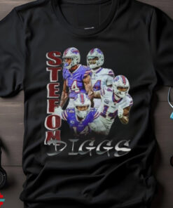 Stefon Diggs Vintage 90s Football Gift T Shirt