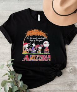 The Peanuts Movie Characters Arizona Sports It’s The Most Wonderful Time Of The Year 2024 Shirt