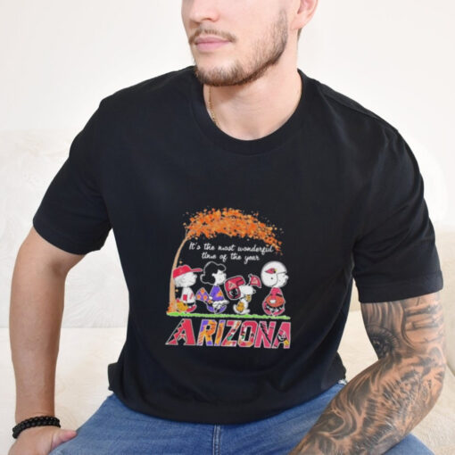 The Peanuts Movie Characters Arizona Sports It’s The Most Wonderful Time Of The Year 2024 Shirt