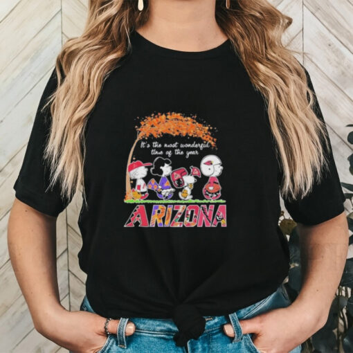 The Peanuts Movie Characters Arizona Sports It’s The Most Wonderful Time Of The Year 2024 Shirt