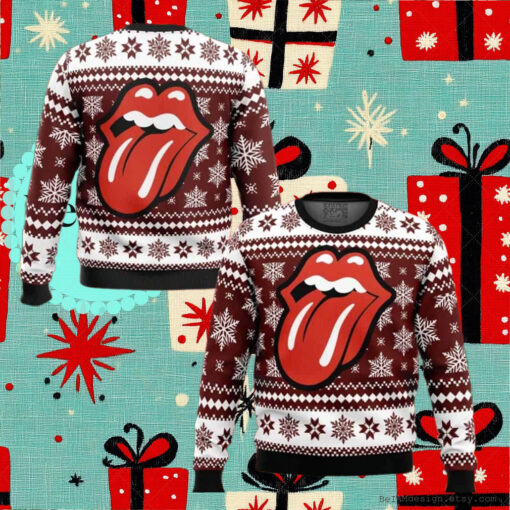 The Rolling Stones Ugly Christmas Sweater 2024 Unisex Sweater Xmas