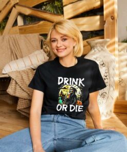 The grim reaper drinking beer or die Halloween shirt