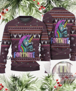 Unicorn Fortnite Clothes Ugly Christmas Sweater