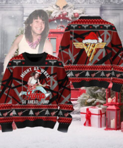 Van Halen Eddie Might As Well Jump Go A Head Jump 2024 Holiday Ugly Christmas Sweater