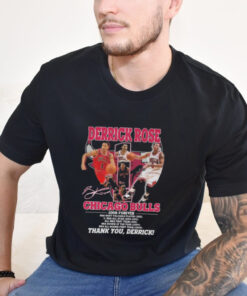 Derrick Rose Chicago Bulls NBA Most Valuable Player 2011 Thank You Signature T shirt