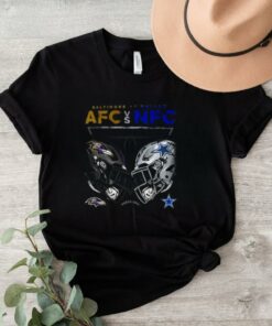 Official Baltimore Ravens vs. Dallas Cowboys AFC vs NFC 2024 Game Day T Shirt