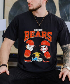 Official Michael Myers And Billy The Puppet X Chicago Bears Pee On NFL Teams Halloween 2024 Shirt