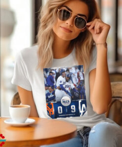 Game 1 Los Angeles Dodge 9 0 New York Mets MLB 2024 NLCS Final Score t shirt