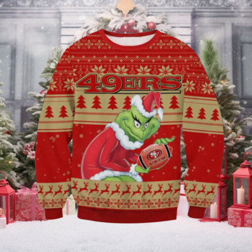 49ers Grinch Ugly Christmas Sweater