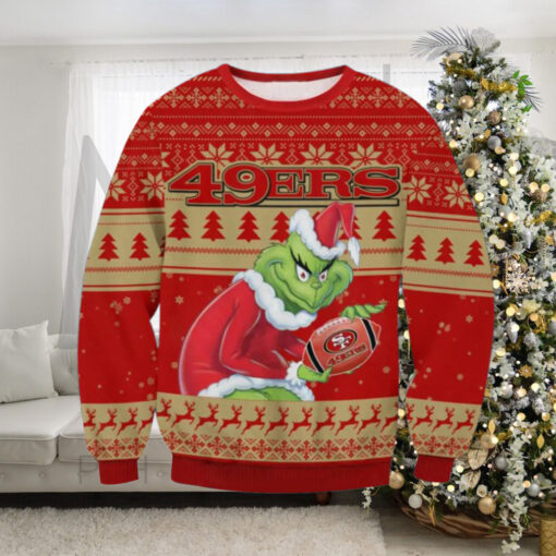 49ers Grinch Ugly Christmas Sweater