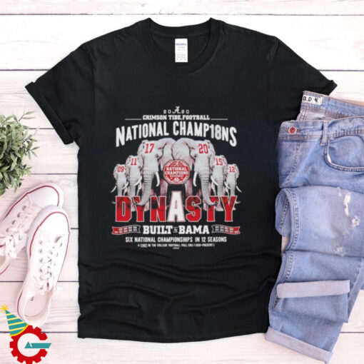 Alabama Crimson Tide Football Playoff National Champions Dynasty shirt