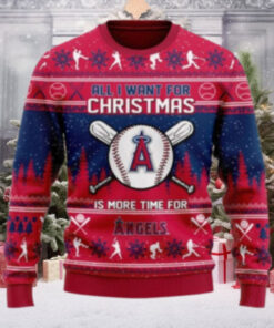 All I Want For Christmas Is More Angels Baseball Ugly Sweater