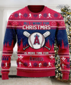 All I Want For Christmas Is More Angels Baseball Ugly Sweater