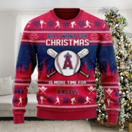 All I Want For Christmas Is More Angels Baseball Ugly Sweater