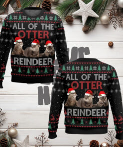 All Of Otter Reindeer Christmas Ugly Sweater