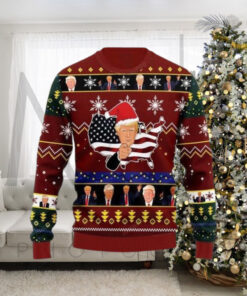 American Flag Donald Trump Ugly Sweater Gift For Family Ugly Christmas Sweater