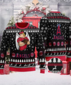 Angels Ugly Christmas Sweater Baseball Angel Character Holiday Theme