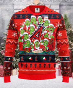 Angels Ugly Christmas Sweater Grinch Themed Holiday Party Design