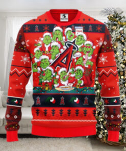 Angels Ugly Christmas Sweater Grinch Themed Holiday Party Design