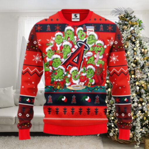 Angels Ugly Christmas Sweater Grinch Themed Holiday Party Design