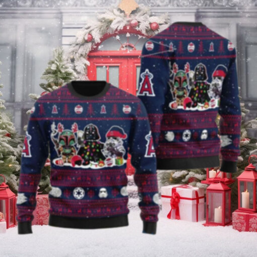 Angels Ugly Christmas Sweater Star Wars Characters Festive Design