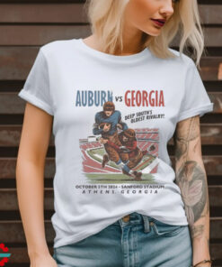 Auburn Tigers Vs Georgia Bulldogs Deep South’s Oldest Rivalry October 5th 2024 Sanford Stadium T shirt