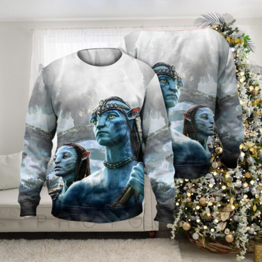 Avatar 2 Couple Neytiri and Jake Sully 3D Unisex Sweatshirt Ugly Christmas sweater