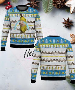 Banana Cat Crying Christmas Ugly Sweater