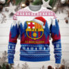 Barça Ugly Christmas Sweater , Unisex Wool Sweater