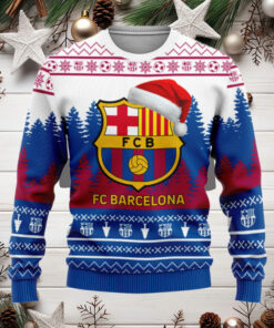 Barça Ugly Christmas Sweater , Unisex Wool Sweater