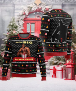 Big Package Barry Wood Meme Ugly Christmas Sweater