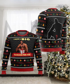 Big Package Barry Wood Meme Ugly Christmas Sweater