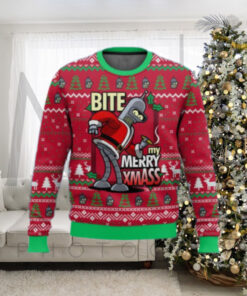 Bite My Merry XmASS Ugly Christmas Sweater