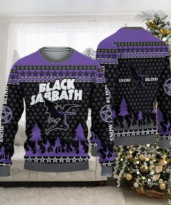 Black Sabbath Henry The Winged Demon Snow Blind Ugly Christmas Sweater