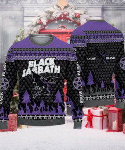 Black Sabbath Henry The Winged Demon Snow Blind Ugly Christmas Sweater